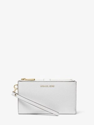 Mały portfel na smartfona Adele ze skóry groszkowej MICHAEL Michael Kors