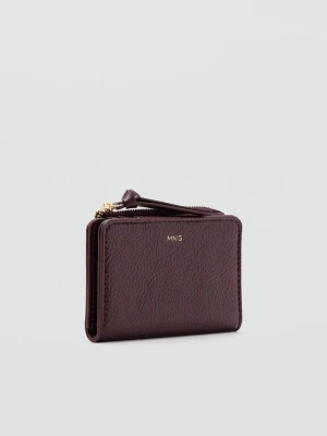 Mały portfel ze sztucznej skóry burgund - Kobieta - Rozmiar uniwersalny - MANGO