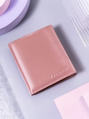 Mały, skórzany portfel damski bez zapięcia Peterson