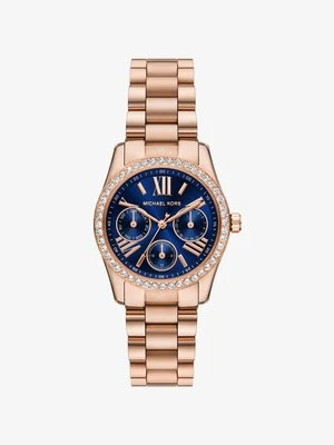 Mały zegarek Lexington w kolorze różowego złota z kryształkami pavé Michael Kors