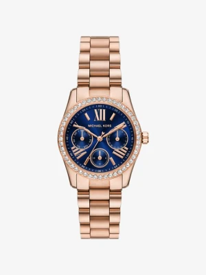 Mały zegarek Lexington w kolorze różowego złota z kryształkami pavé Michael Kors