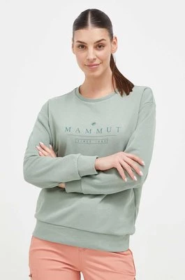 Mammut bluza Core ML Logo damska kolor zielony z nadrukiem