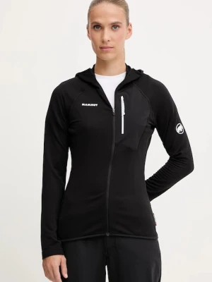 Mammut bluza outdoorowa Aenergy Light damska kolor czarny z kapturem gładka 1014.05551