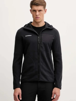 Mammut bluza outdoorowa Tamaro męska kolor czarny z kapturem gładka 1014.06490