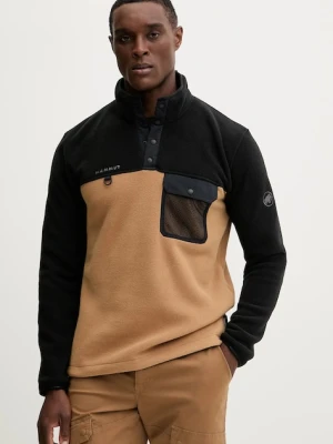 Mammut bluza sportowa Moonstone Hybrid kolor brązowy gładka 1014.06120