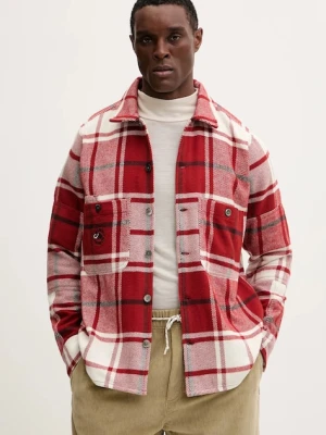 Mammut koszula bawełniana Mammut x Cabourn Direttissima kolor bordowy regular z kołnierzykiem klasycznym 1015.01730