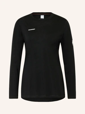 Mammut Koszulka Z Długim Rękawem Tree Wool Z Wełną Merino schwarz CZARNY