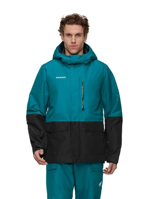 Mammut Kurtka narciarska "Fall Line HS" w kolorze turkusowym rozmiar: M