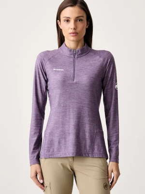 Mammut longsleeve sportowy damski z dodatkiem wełny Tree Wool Thermal fioletowy