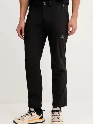 Mammut spodnie sportowe Runbold Winter męskie kolor czarny proste 1021.01380