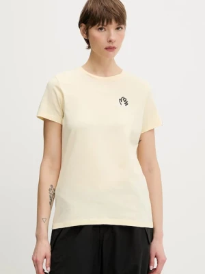 Mammut t-shirt bawełniany Massone damski kolor beżowy 1017-05244