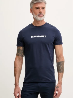Mammut T-shirt męski bawełniany granatowy