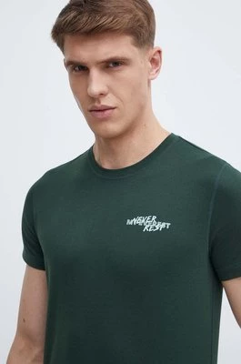 Mammut t-shirt sportowy Core kolor zielony z nadrukiem