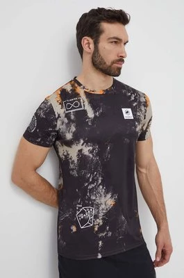 Mammut t-shirt sportowy kolor czarny wzorzysty