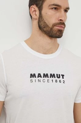 Mammut t-shirt sportowy Mammut Core kolor biały z nadrukiem