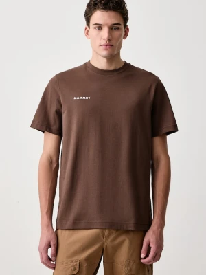 Mammut T-shirt sportowy męski bawełniany Base brązowy