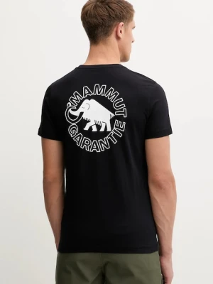 Mammut t-shirt sportowy męski kolor czarny z nadrukiem 1017.05892