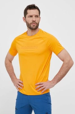Mammut t-shirt sportowy Selun FL kolor pomarańczowy z nadrukiem