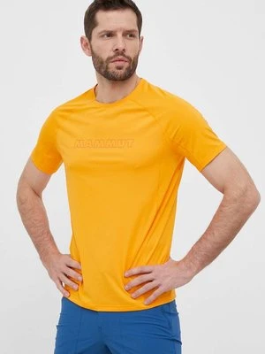 Mammut t-shirt sportowy Selun FL kolor pomarańczowy z nadrukiem