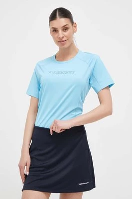 Mammut t-shirt sportowy Selun FL Logo kolor niebieski