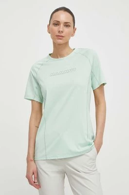 Mammut t-shirt sportowy Selun FL Logo kolor zielony
