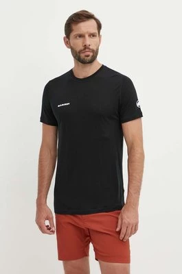 Mammut t-shirt sportowy Tree Wool kolor czarny gładki