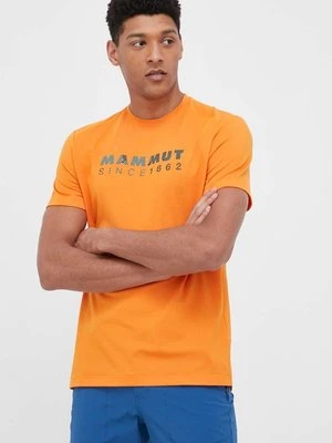 Mammut t-shirt sportowy Trovat Logo kolor pomarańczowy