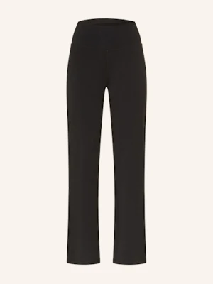 Mandala Spodnie Do Jogi Wide Leg schwarz