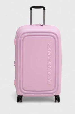 Mandarina Duck walizka LOGODUCK + kolor różowy P10SZV32