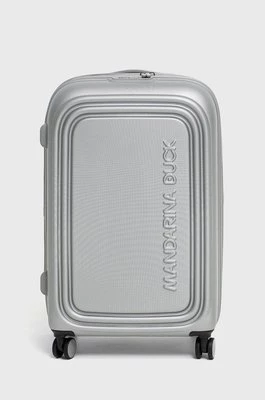 Mandarina Duck walizka LOGODUCK + kolor srebrny P10SZV32