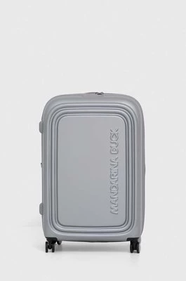 Mandarina Duck walizka LOGODUCK + kolor srebrny P10SZV33