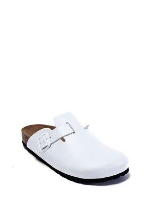 Mandel Skórzane chodaki w kolorze białym rozmiar: 43