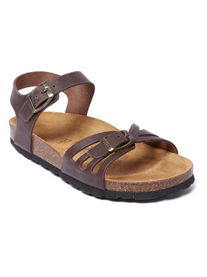 Mandel Skórzane sandały w kolorze brązowym rozmiar: 37