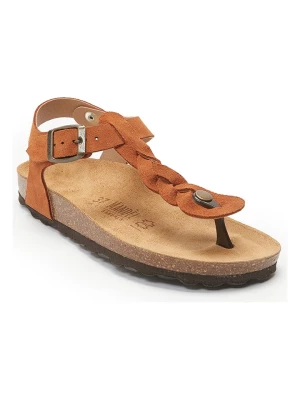 Mandel Skórzane sandały w kolorze jasnobrązowym rozmiar: 39