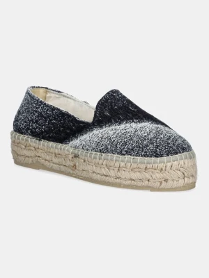 Manebi espadryle Double Sole Espadrilles kolor niebieski na platformie H 4.7 D0