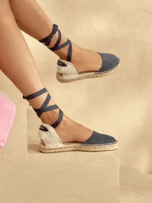 Manebi espadryle Flat Valenciana Espadrilles kolor czarny K 1.5 P0