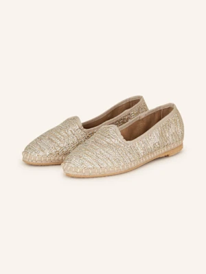 Manebí Espadryle Friulana Z Błyszczącą Przędzą gold MANEBÍ