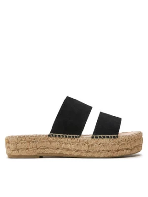 Manebi Espadryle Hamptons Double Sole 2 Bands Sandals K 1.0 JB Czarny