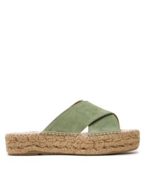 Manebi Espadryle Hamptons Double Sole X Bands Sandals R 6.6 DX Zielony