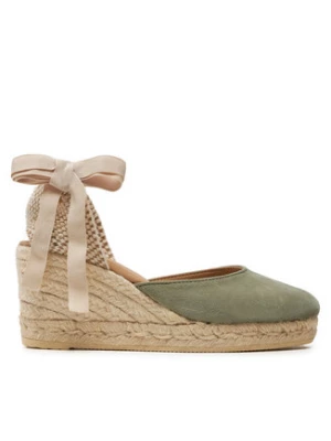 Manebi Espadryle Hamptons Low Wedge Espadrilles W 0.1 WL Zielony