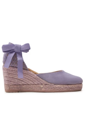 Manebi Espadryle Hamptons Low Wedge Espadrilles W 1.2 WL Fioletowy