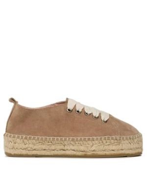 Manebi Espadryle Lace-Up Espadrilles W 1.9 E0 Beżowy