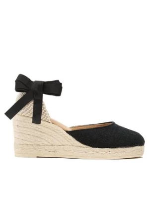 Manebi Espadryle Organic Hemp Low Wedge Espadrilles O 7.9 WL Czarny