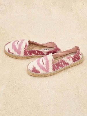 Manebi espadryle Tulum Flat Espadrilles kolor różowy G 1.7 N0