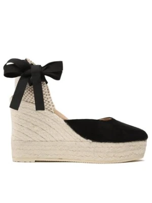 Manebi Espadryle Wedge Espadrilles K 1.0 WV Czarny