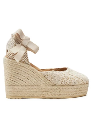 Manebi Espadryle Yucatan Wedge Espadrilles G 0.3 WV Beżowy