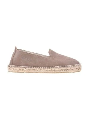 Manebi espadryle zamszowe Flat Espadrilles kolor brązowy W 1.9 N0