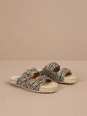 Manebi klapki Nordic Sandals damskie kolor beżowy H 2.5 R0
