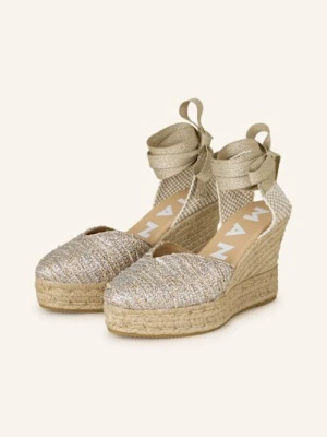Manebí Sandały Na Platformie gold MANEBÍ
