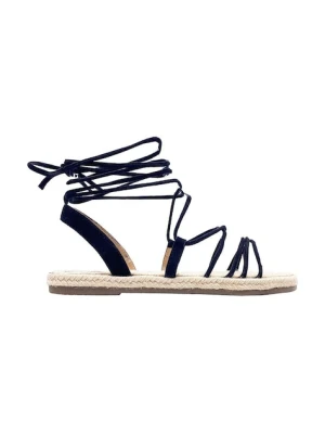 Manebi sandały zamszowe Jute Sandals
